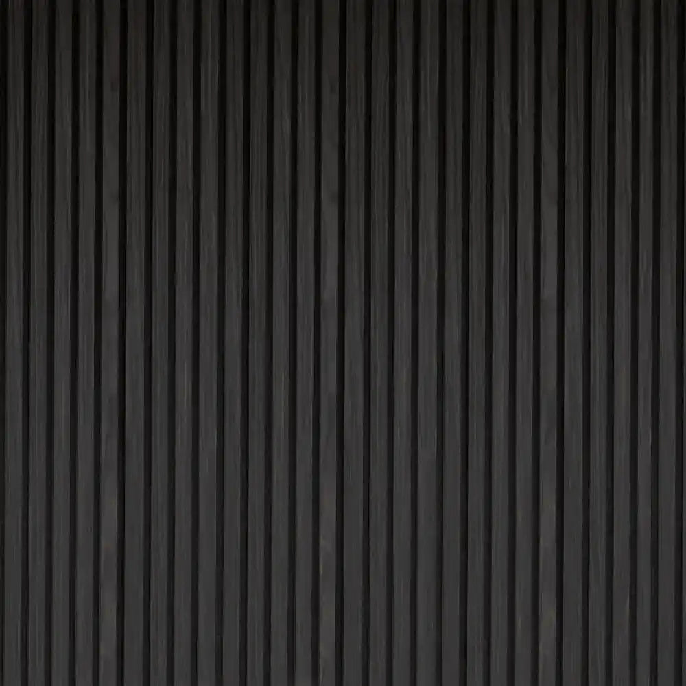 Slatwall Ultra Black Oak 60cm x 2.4m Acoustic Wall Panel Wet Walls