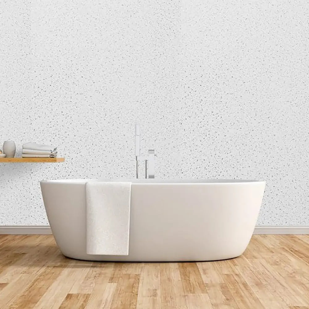 White Storm Sparkle Gloss 100cm x 240cm Wet Wall Panel Wet Walls