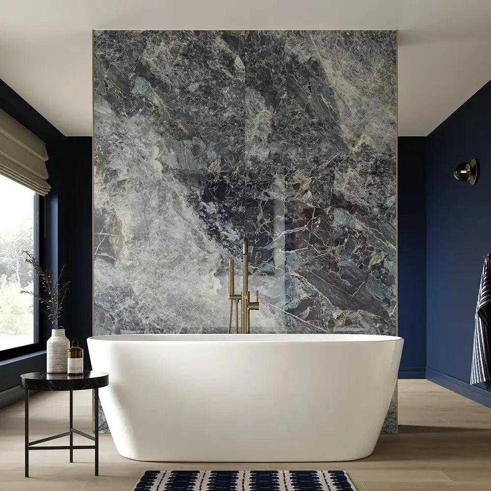 Blue Moon Gloss 950mm Solid Core Aqua Wall Panel – Wet Walls & Ceilings