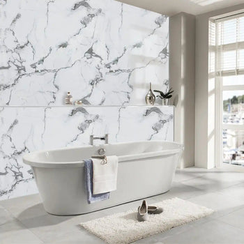 Bianco Marble 1m Wide Wall Panel