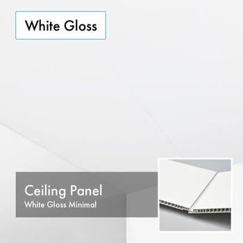 White Gloss 8mm Thick Ceiling Panels