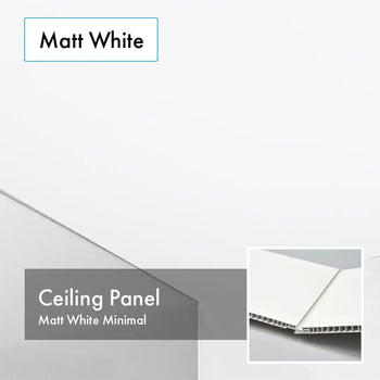 Matt White 25cm x 4m Wall & Ceiling Panels