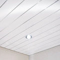 White & Silver 2 Strip 8mm Thick Ceiling Panels