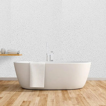 White Storm Sparkle 1m Wall Panel