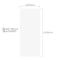 White Supergloss 1m Solid Core Wall Panel