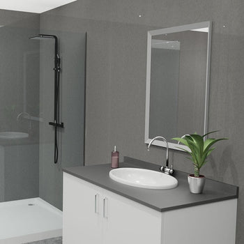 Contempo Smooth Ancona 50cm Wall Panel - Wet Walls & Ceilings