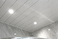 White Gloss 2 Silver Strip Ceiling Package Deal - Wet Walls & Ceilings